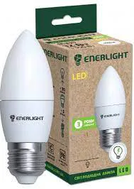 Лампа LED ENERLIGHT E27 7Вт C37 4100К - PRORAB