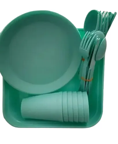 Набор посуды для пикника на 6 персон Violet House цвет в ассортименте - PRORAB image-1