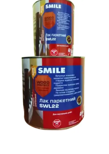 Лак SMILE паркетный SWL-22 алкидный 0,75л полуматовый - PRORAB image-1