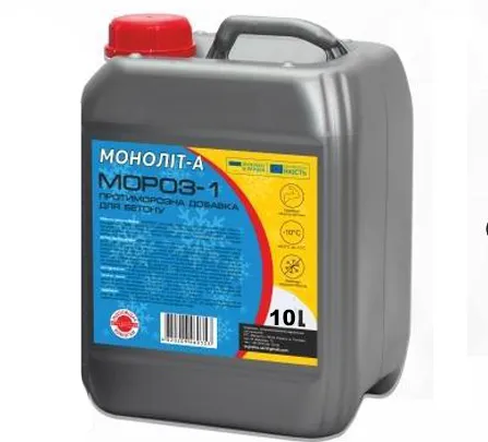 Противоморозная добавка МОНОЛИТ-А Мороз-1 10л для бетонов - PRORAB
