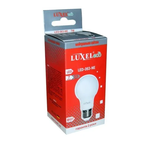 Лампа LED LUXEL Е27 10Вт A-75 4000К 060-NE - PRORAB image-1