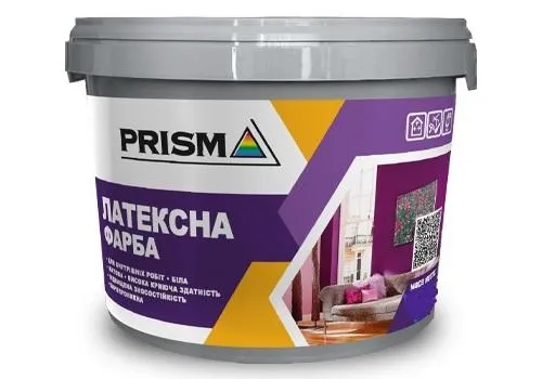 Краска PRISMA 1.2 кг латексная. - PRORAB