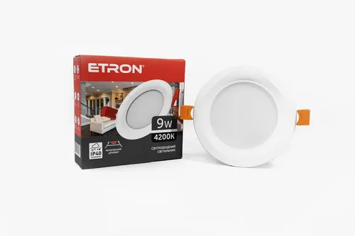 Светильник ЛЕД ETRON круг 1-EDP-625 IP40 9W 4200К - PRORAB