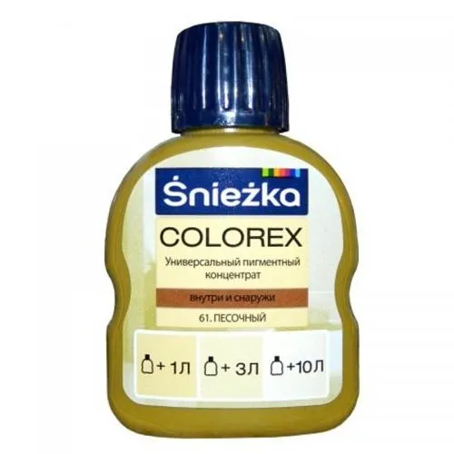 Краситель SNIEZKA Colorex 100мл 61 песочный - PRORAB