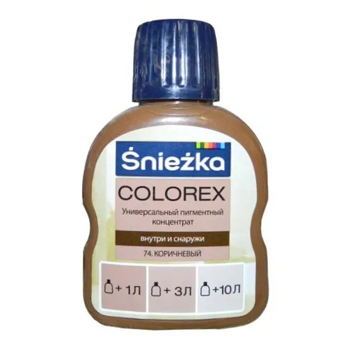 Краситель SNIEZKA Colorex 100мл 74 коричневый - PRORAB