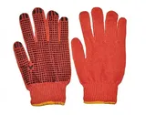 Оранжевые перчатки Х/Б FAR - PRORAB