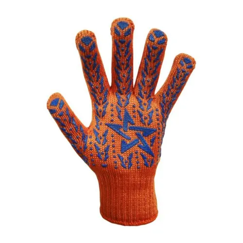 Перчатки DOLONI оранжевые трикотажные со звездой 564 - PRORAB