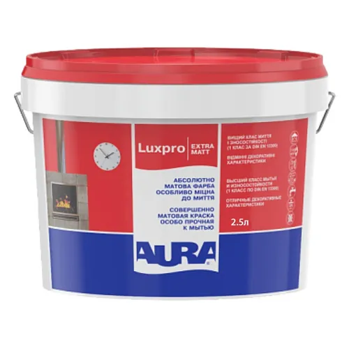 Краска AURA Luxpro ExtraMatt 2,5л акриловая моющая - PRORAB