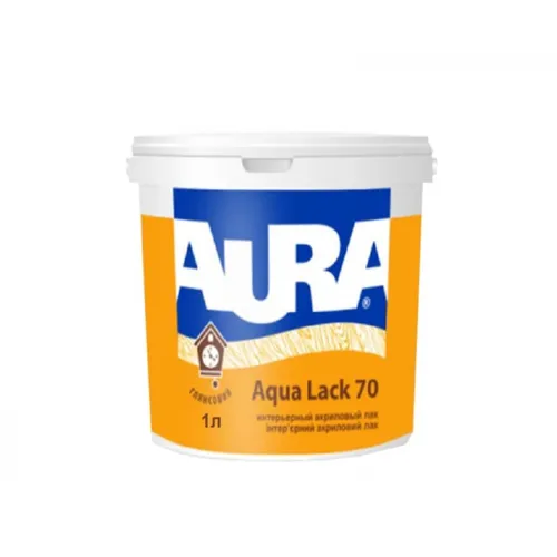 Лак AURA Aqua Lack 70 интерьерный глянцевый 1л. - PRORAB