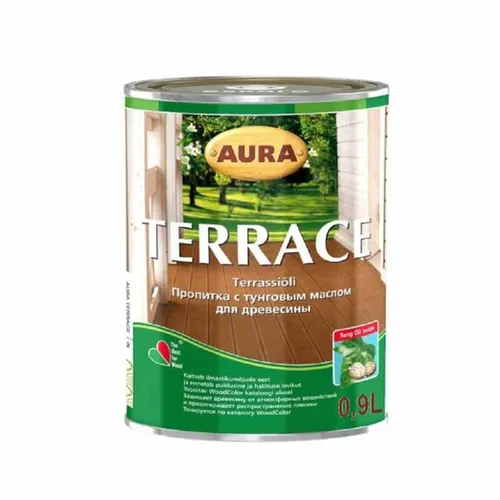 Масло для дерева AURA Terrace 0,9л бесцветное - PRORAB