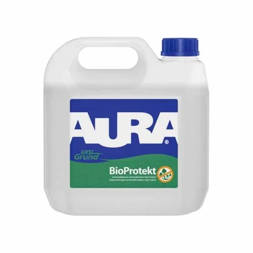 Грунтовка фунгицидная AURA Unigrund BioProtekt противогрибковая (5 л) - PRORAB