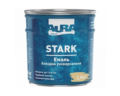 Эмаль алкидная универсальная AURA STARK бежевая 2,8 кг - PRORAB