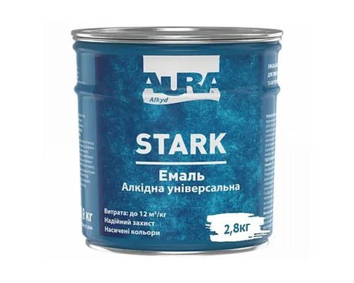 Эмаль алкидная универсальная AURA STARK белая 2,8 кг - PRORAB