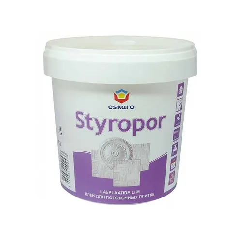 Клей для изделий из полистирола ESKARO Styropor белый 0,3л. - PRORAB
