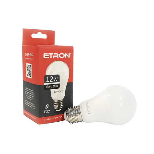 Лампа LED ETRON Light Power 1-ELP-006 А60 12W 4200К Е27 - PRORAB