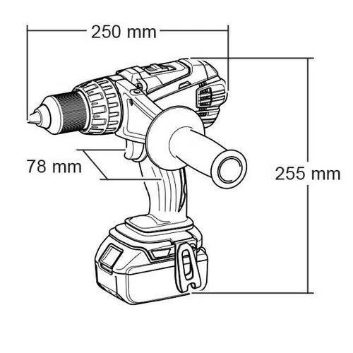 Шуруповерт аккумуляторный MAKITA DDF458Z - PRORAB image-1