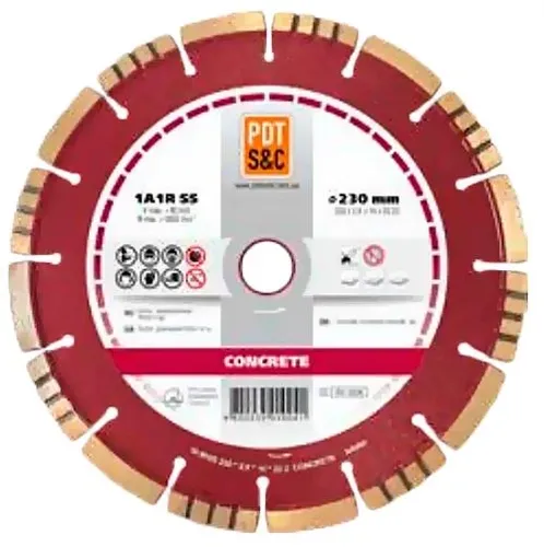 Диск алмазный PDtools CONCRETE 230 2.6 10 22.2 - PRORAB