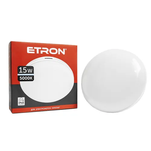 Светильник ЛЕД ETRON круг 1-ЭСР-504-С 15W 5000К - PRORAB