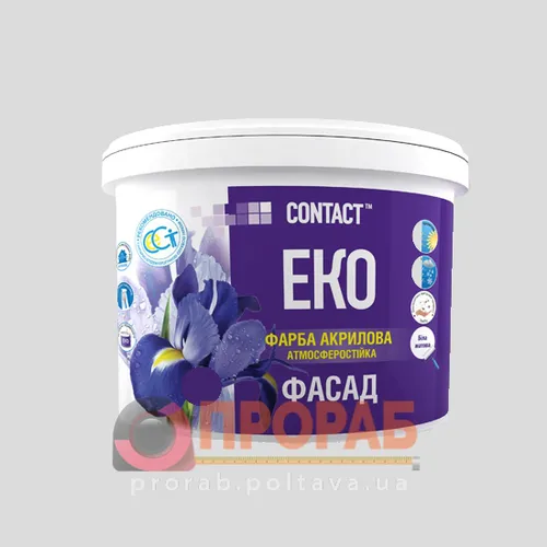 Краска акриловая EKO CONTACT фасад 14кг - PRORAB image-2