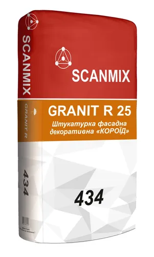 Штукатурка минеральная Scanmix GRANIT GREY 434 "Короид" (25 кг) - PRORAB