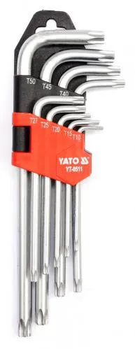Набор ключей TORX YATO T10-T50 9шт YT-0511 - PRORAB