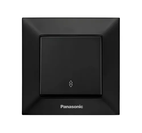 Выключатель 1-клав.черный Arkedia Slim Panasonic проходной WNTC 0103-2BL - PRORAB