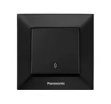 Выключатель 1-клав.черный Arkedia Slim Panasonic проходной WNTC 0103-2BL - PRORAB image-3