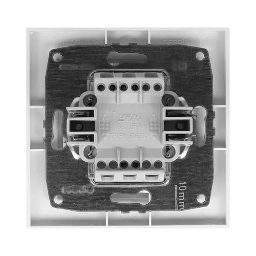 Выключатель MONO ELECTRIC Despina 1-й проходной белый 102-190025-109 - PRORAB image-2