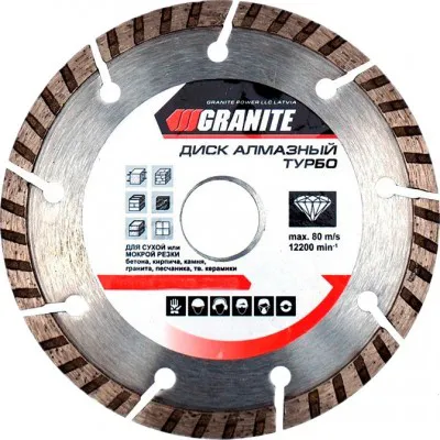 Диск алмазный GRANITE Turbo 180мм 9-01-180 - PRORAB