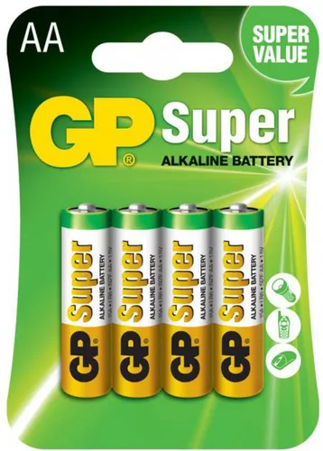 Батарейка GP 15А-S4 Alkaline пальчик LR06 - PRORAB image-1