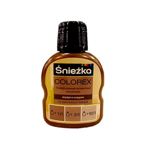 Краситель SNIEZKA Colorex 100мл 75 темно-коричневый - PRORAB