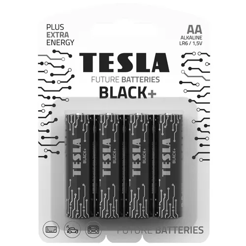 Батарейка TESLA BLACK AA LR06 упак. 4шт - PRORAB