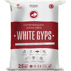 Шпаклевка WHITE GYPS финиш 25кг - PRORAB image-14