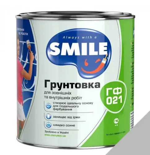 Грунтовка Smail ГФ-021 серый 3кг 00-8015 - PRORAB