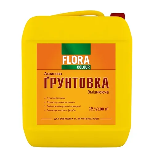 Грунтовка акриловая FLORA 10кг. - PRORAB