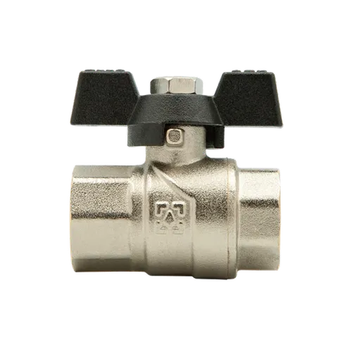 Кран шаровой Raftec 3/4 г/г DN20 DRB2 черный метелик - PRORAB