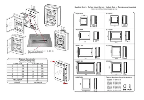 Щиток пластиковый PANASONIC 16 модулей внутренний BQDT11611 - PRORAB image-1