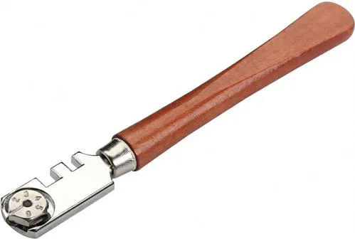 Стеклорез TOLSEN 130мм деревянная ручка 6 резаков 41030 - PRORAB