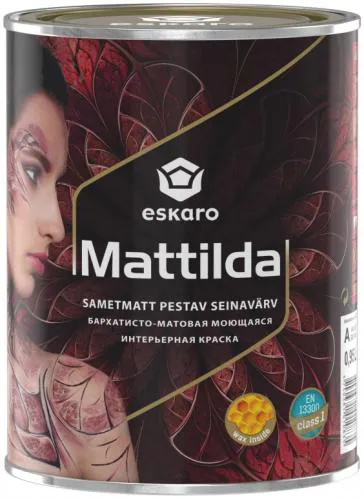 Краска ESKARO Mattilda 0,95л глубокоматовая для стен и потолков. - PRORAB