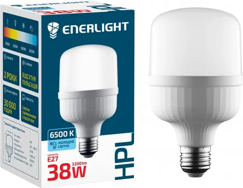 Лампа LED ENERLIGHT HPL E27 38Вт 6500К - PRORAB