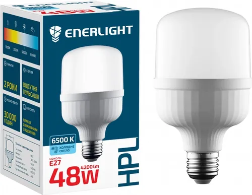 Лампа LED ENERLIGHT HPL E27 48Вт 6500К - PRORAB