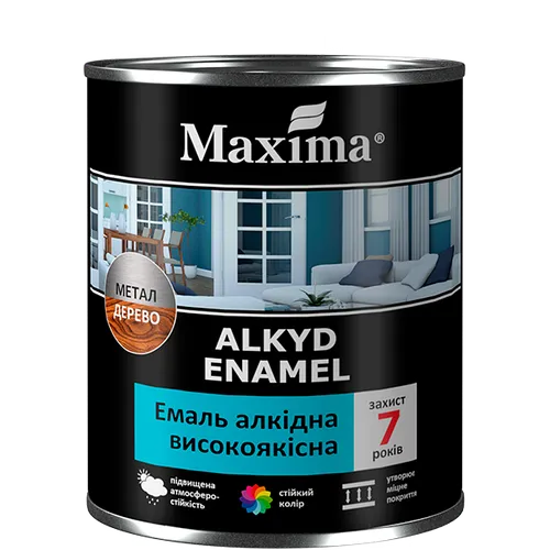 Эмаль алкидная MAXIMA высококачественная 2,3 кг белый глянец - PRORAB