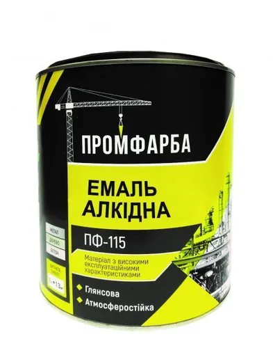 Эмаль ПФИ-115 ТМ ПРОМФАРБА 0,9кг белая - PRORAB