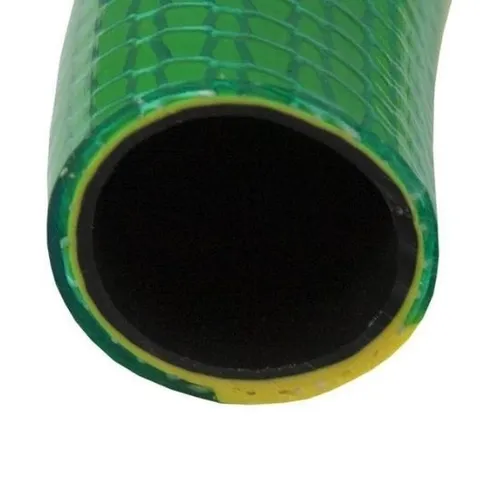 Шланг поливочный "FLORIA" 3/4 ПВХ армов.4-слойный зеленый с желтой полосой - PRORAB image-1