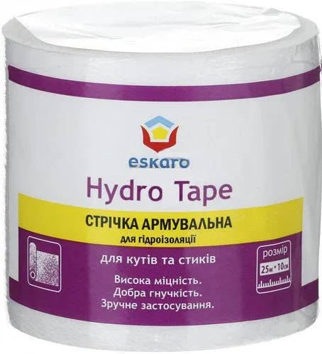 Скотч армированный ESKARO Hydro Tape 10см*25м - PRORAB