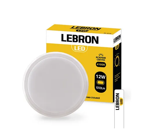 Светильник LED LEBRON L-WLR 12W круглый 4100К 1050Lm - PRORAB