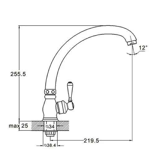 Смеситель WEZER MONO TLK14-119 - PRORAB image-2