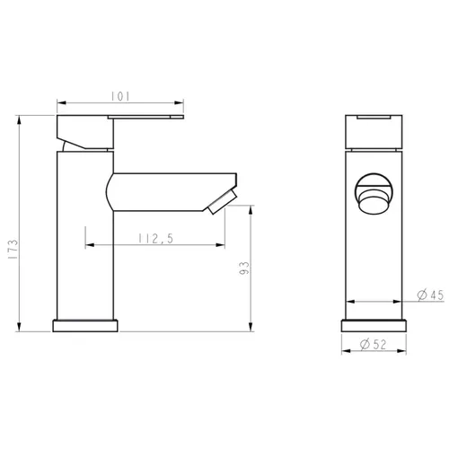 Смеситель WEZER EKO1A-01 BLACK - PRORAB image-2