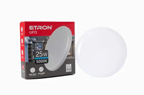 Светильник ЛЕД ETRON круг 1-EIP-911 UFO IP40 25W 5000К - PRORAB