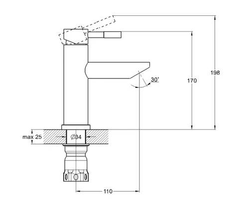 Смеситель WEZER EKO15-14 МОНОкран - PRORAB image-2